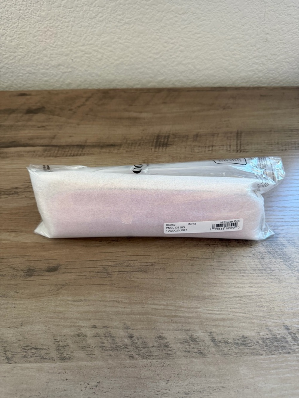 Coach Powder Pink Pencil Case In Signature Canvas - Picture 5 of 6